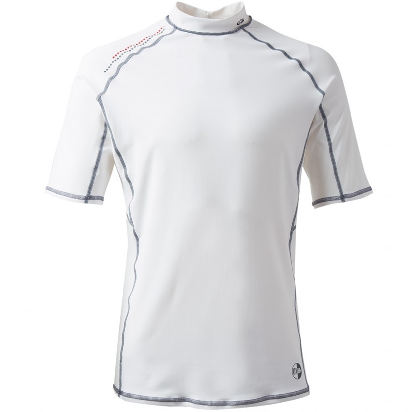 Gill Mens Pro Rash Vest С Коротким Рукавом - Белый