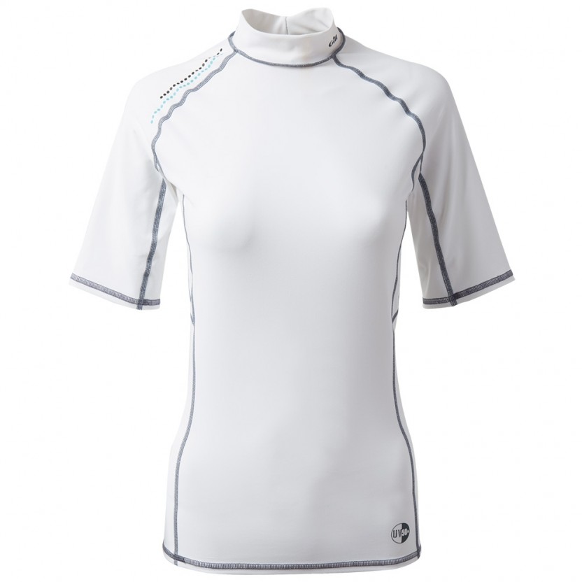 Gill Womens Pro Rash Vest С Коротким Рукавом - Белый
