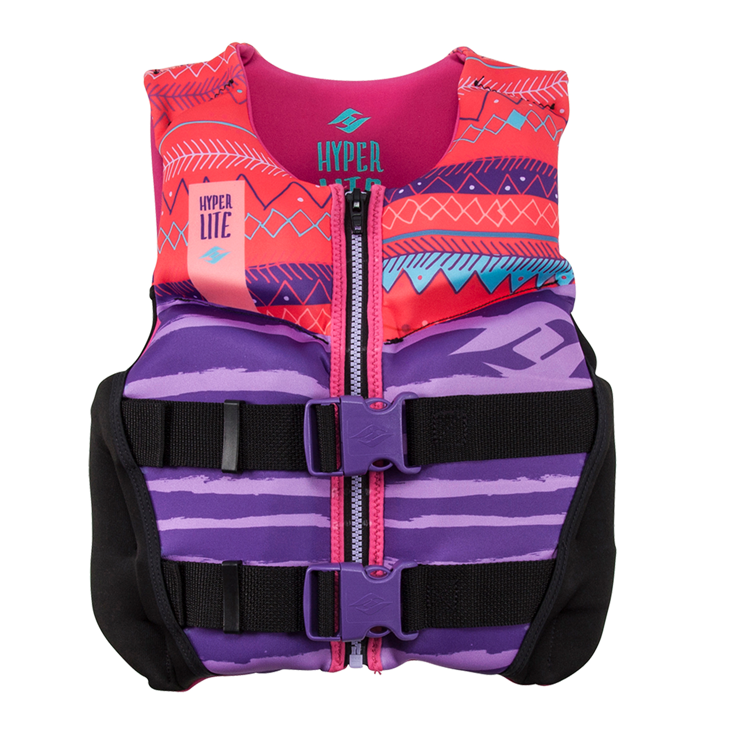 Hyperlite Youth Indy Wakeboard Vestboard - Черный / Розовый