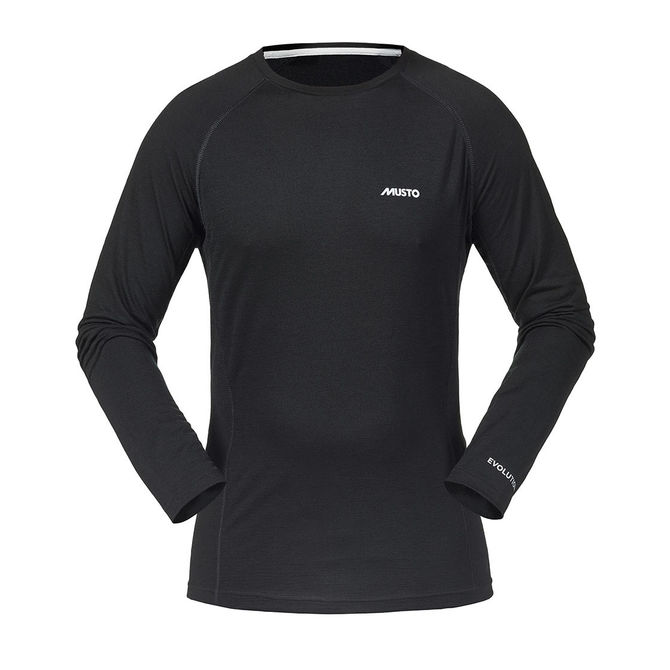 Musto Evolution Футболка С Длинным Рукавом Из Мериноса - Черный