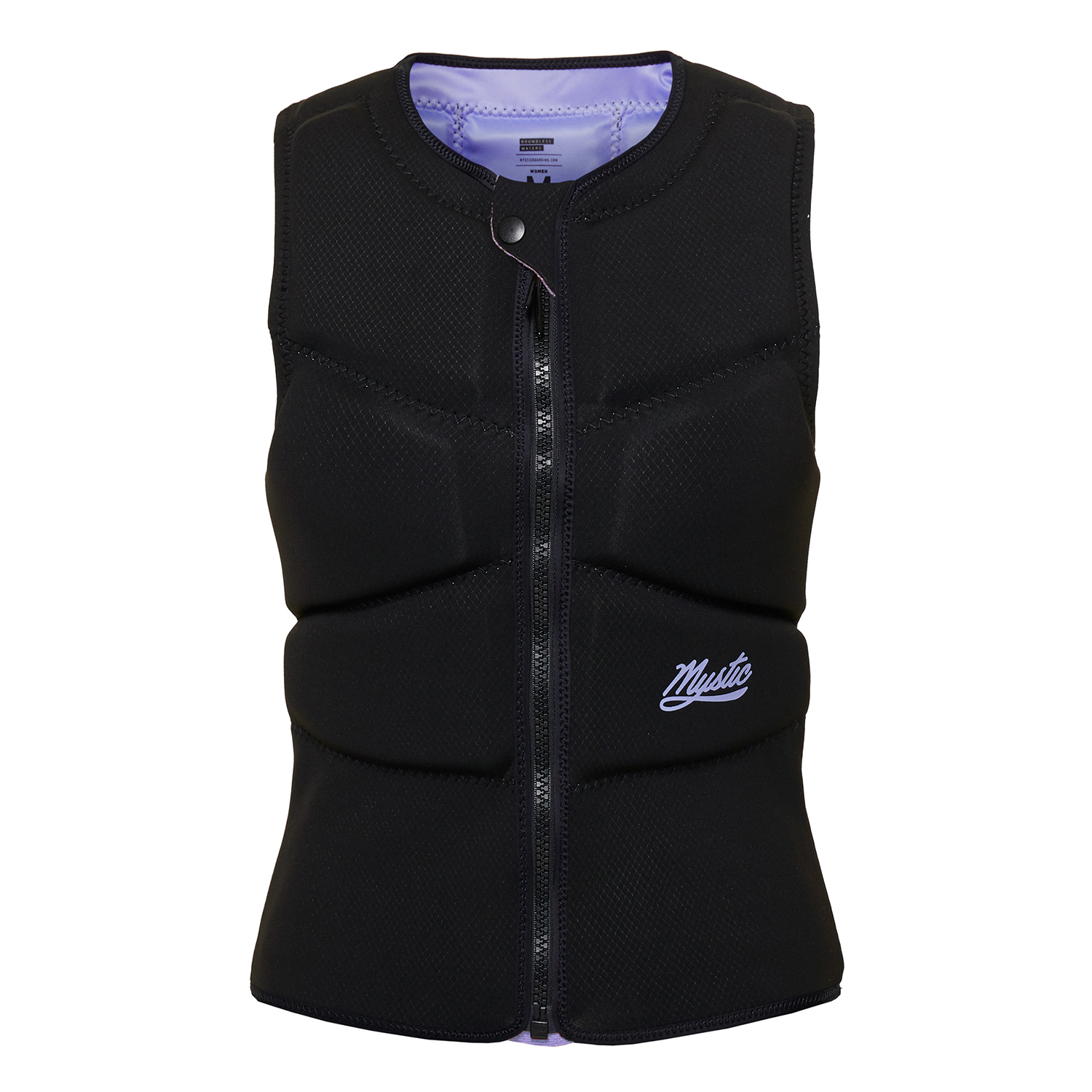 Mystic Womens Ruby Kite Surfing Противоударный Жилет С Молнией Спереди - Черный/фиолетовый 220143