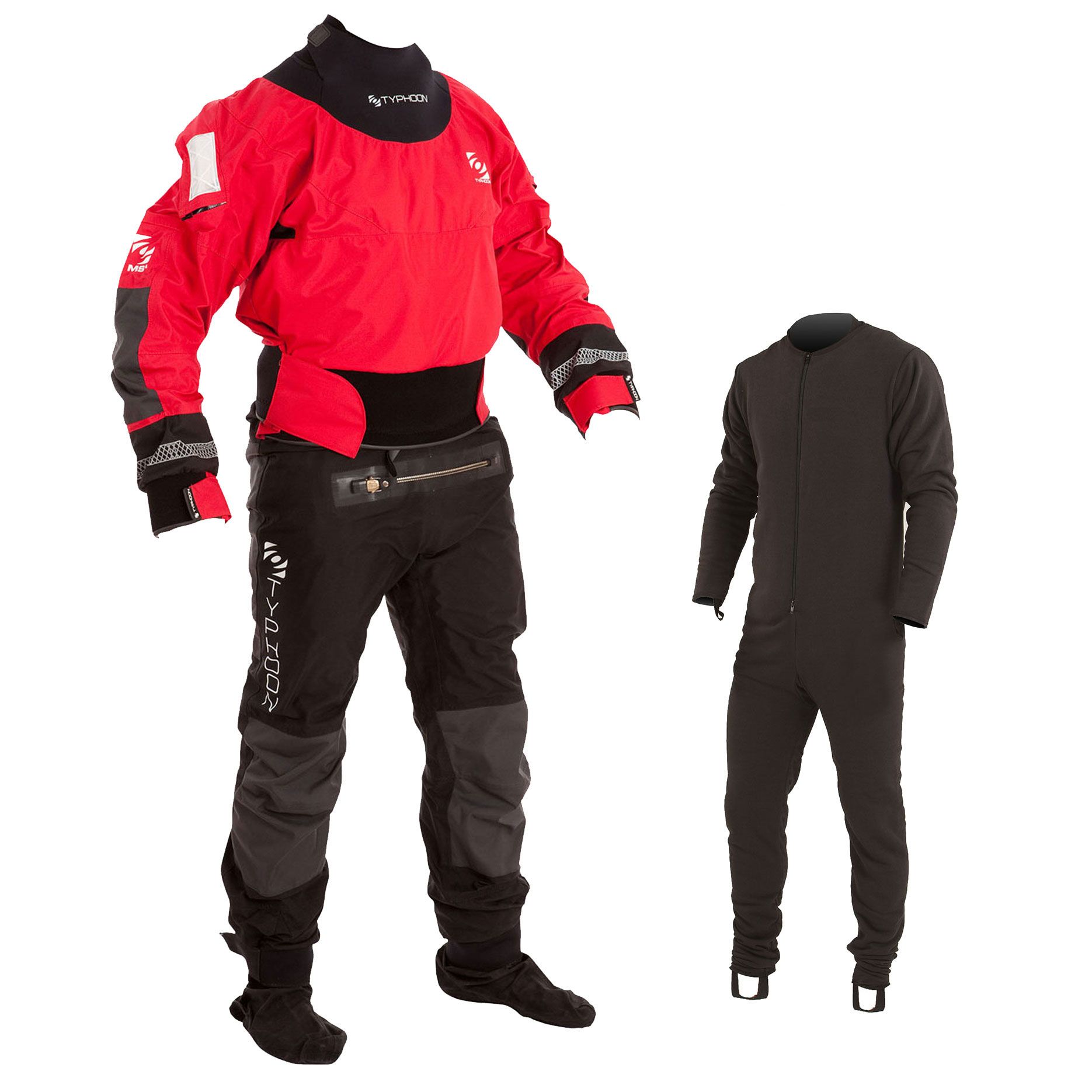 Тайфун Мультиспорт 4 Сухой Костюм С Con Zip И Undersuit