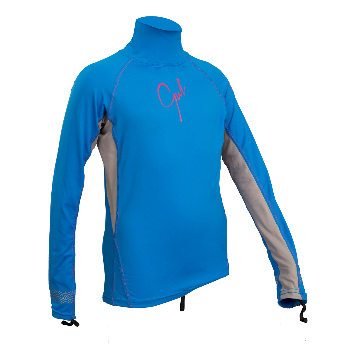 Gul Junior Girls С Длинным Рукавом Rashvest - Синий / Серебристый
