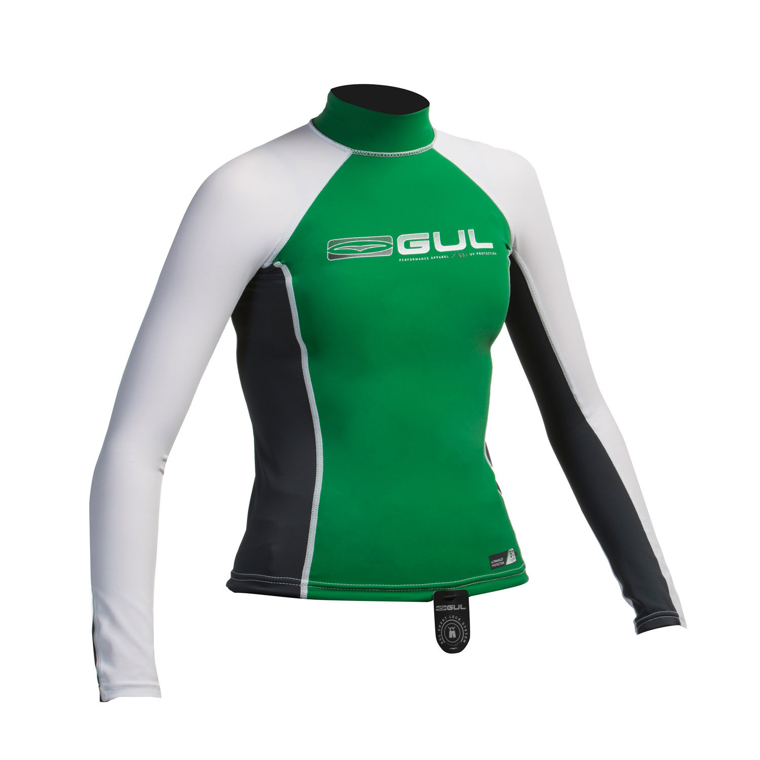Gul Junior Rashguard С Длинным Рукавом - Зеленый / Бронзовый