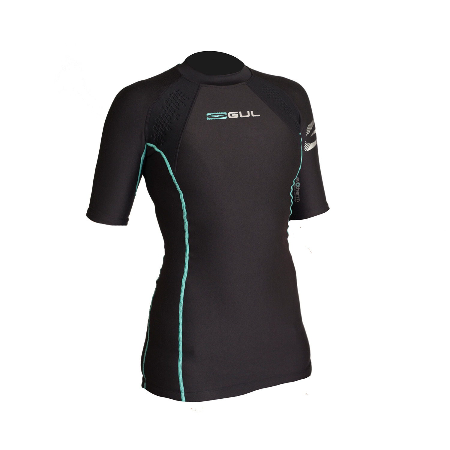 Gul Ladies Evotherm Fl Термальный Топ С Коротким Рукавом - Черный