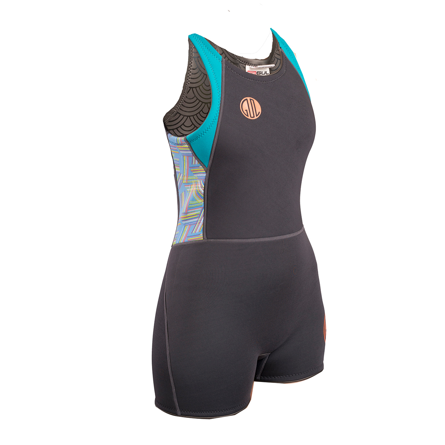 Gul Ladies Surflite 3Mm Fl Короткий Гидрокостюм Джейн - Графит / Чирок