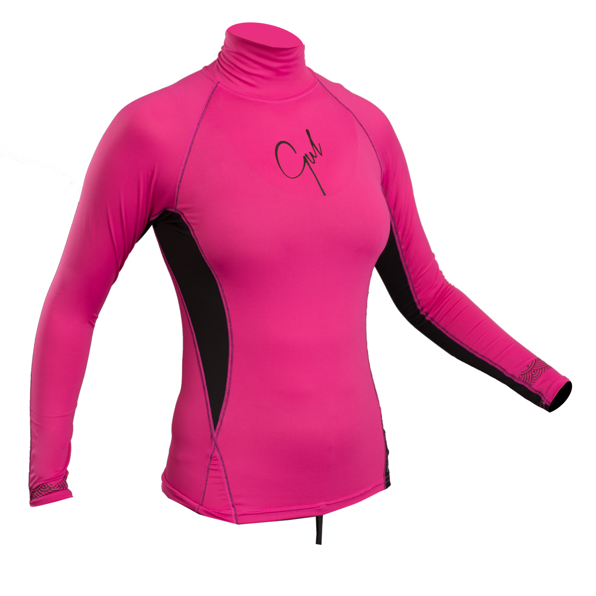 Gul Ladies Swami Rashvest С Длинным Рукавом - Розовый / Черный