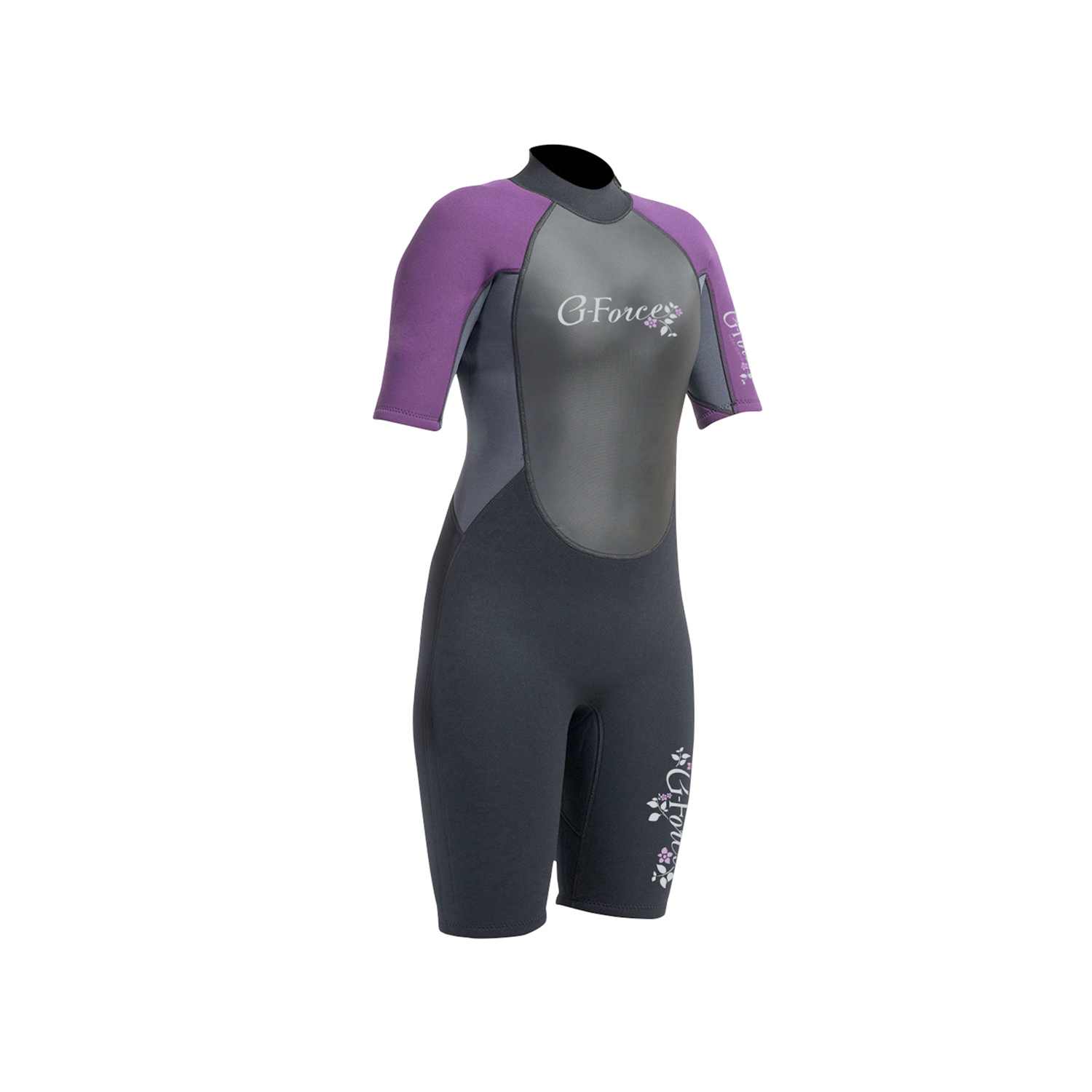 Gul Womens G-Force 3Mm Flatlock T2 Короткий Гидрокостюм - Черный / Mulbry