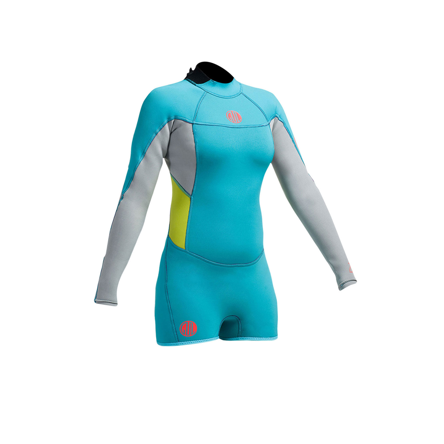 Gul Womens Surflite 2Mm F / L Sdl T2 Springsuit - Ярко-Голубой / Темно-Синий