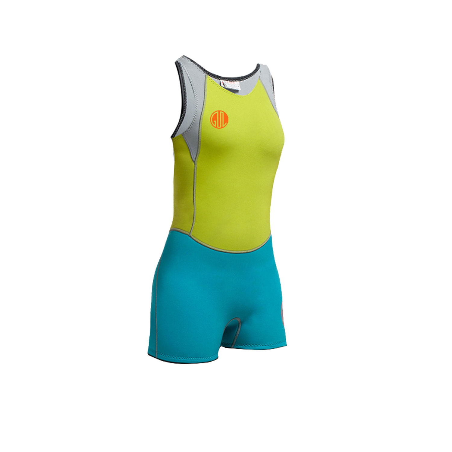 Gul Womens Surflite 3 Мм F / L Sdl T2 Shortjane - Лайм / Ярко-Голубой