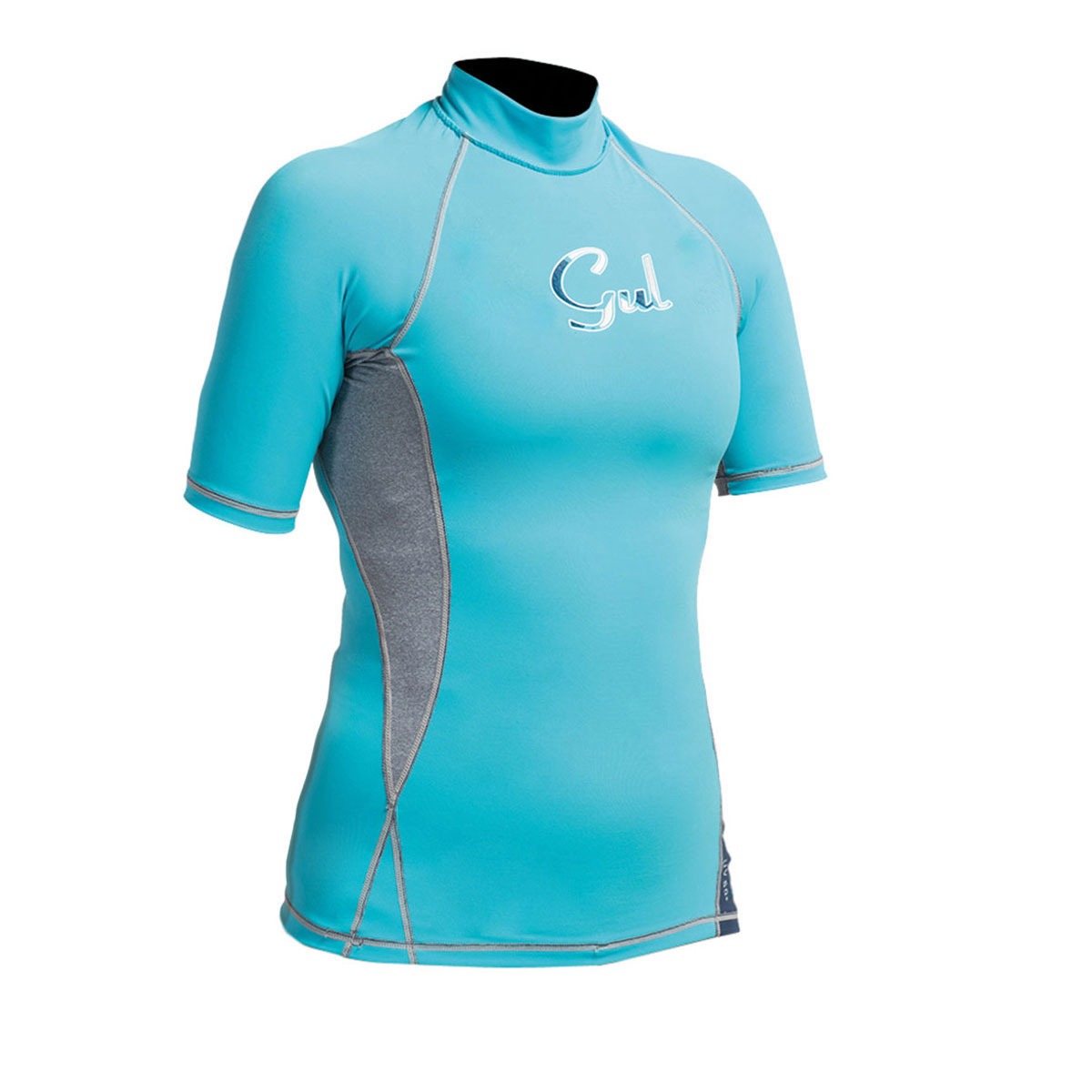 Gul Womens Swami F / L Rashguard С Коротким Рукавом - Бирюзовый / Мраморный