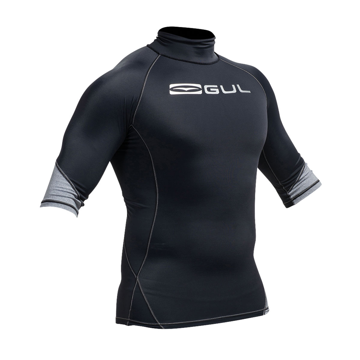 Gul Xola Flatlock Rashguard С Коротким Рукавом - Черный