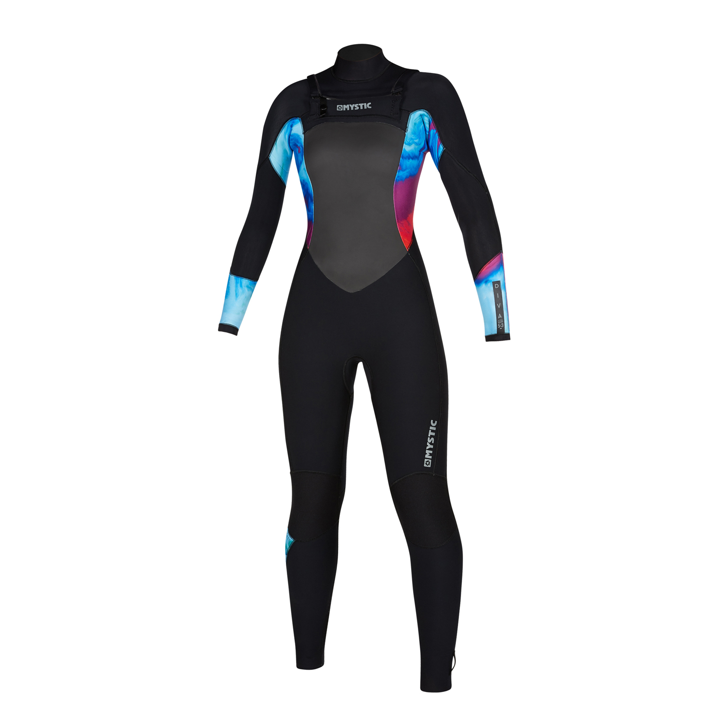 Mystic Womens Diva 5 / 3Mm Двойной Гидрокостюм Fzip - Аврора