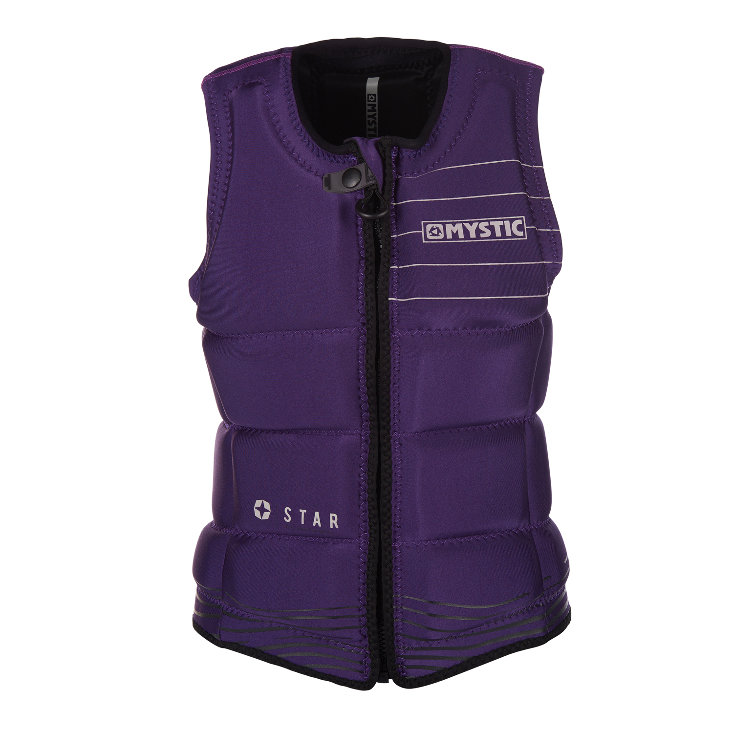 Mystic Womens Звездный Жилет С Эффектом Спереди И Молнией - Фиолетовый