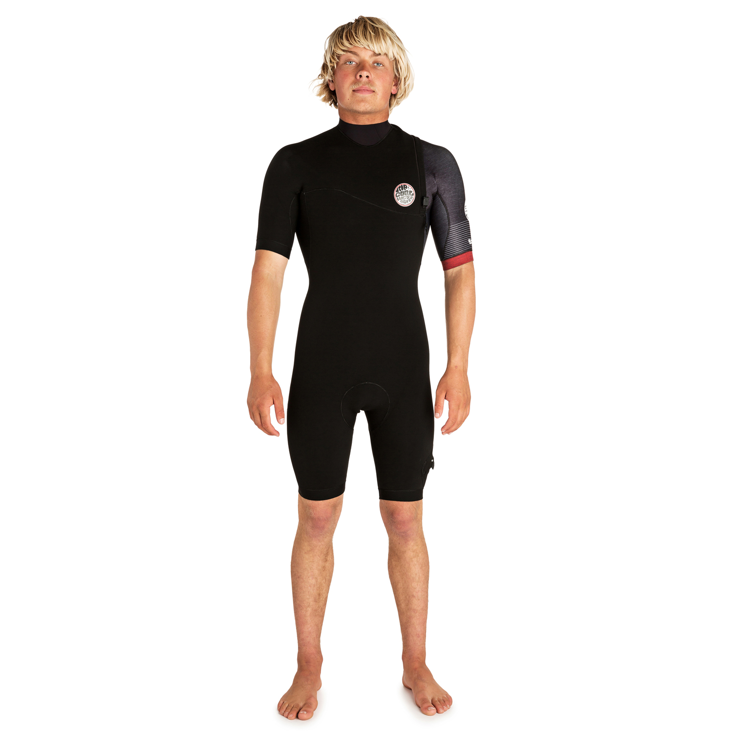 Короткий Гидрокостюм Rip Curl E-Bomb Pro Без Застежки-Молнии - Черный / Красный