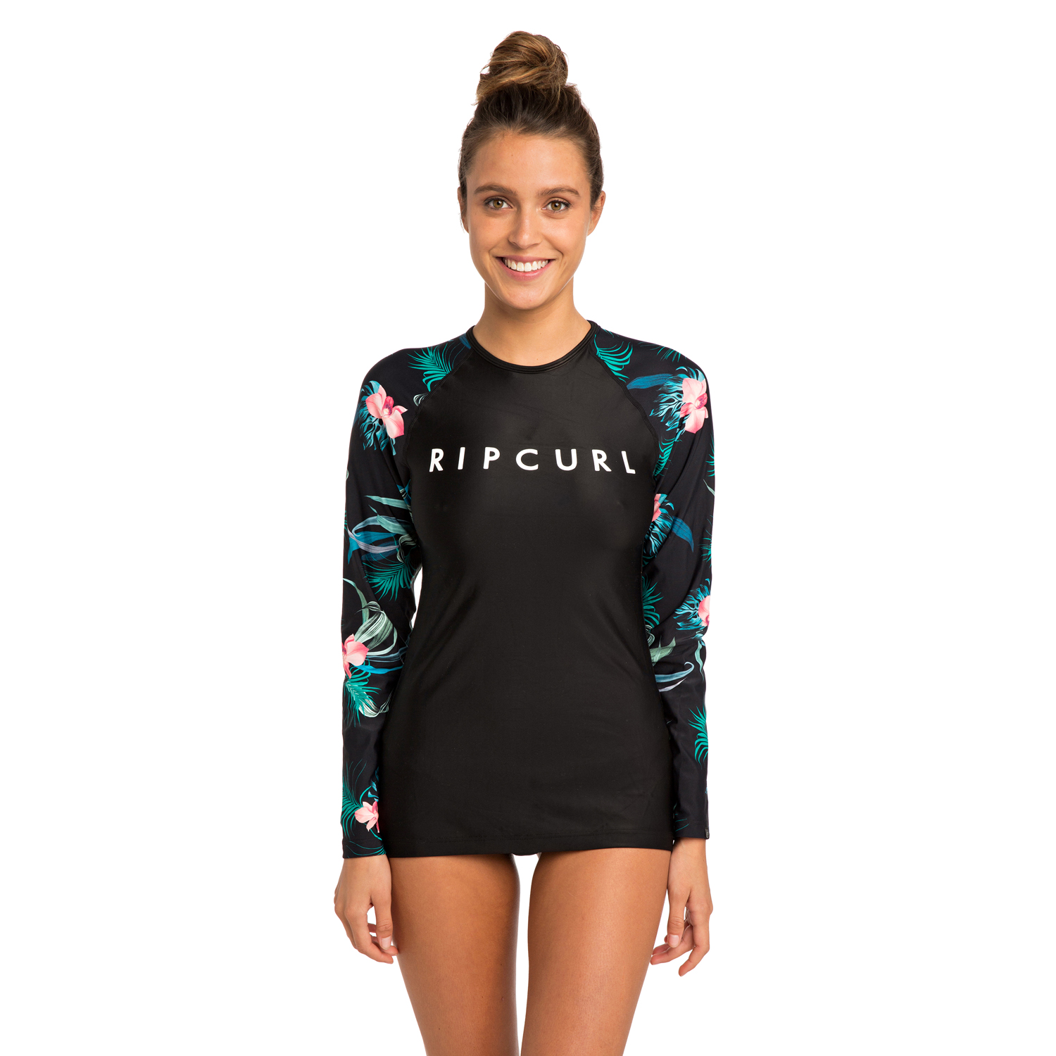Rip Curl Женская Футболка С Длинным Рукавом Cloud Breaked Uv4 201 - Черный