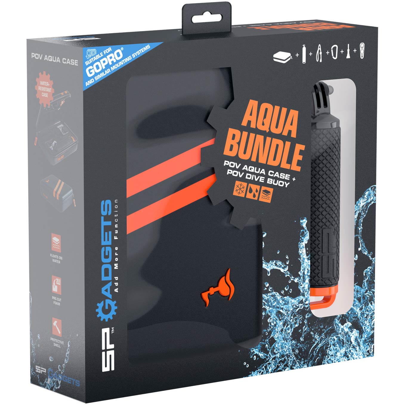 Чехол Sp Gadgets Aqua Bundle Wp И Дайв-Буй От Pov Для Камер Pov