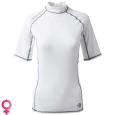 Gill Womens Pro Rash Vest С Коротким Рукавом - Белый