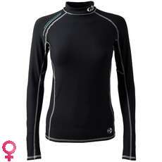 Gill Womens Pro Rash Vest С Длинным Рукавом - Черный