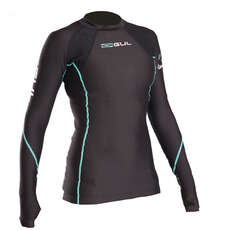 Gul Womens Evotherm Теплый Rashguard С Длинным Рукавом - Черный Gul Womens Evotherm Теплый Rashguard С Длинным Рукавом - Черный