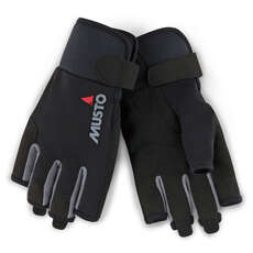Парусные Перчатки Musto Essential С Короткими Пальцами - - Черный