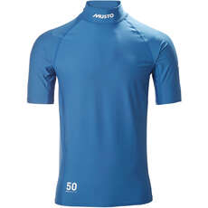 Musto Sunblock Rash Guard С Короткими Рукавами Года - Sky Diver Blue 81216