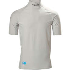 Musto Sunblock Dynamic Rash Guard С Коротким Рукавом  - Светло-Серый 81216