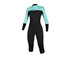 Mystic Женская Марка 3/2 Мм На Молнии На Спине Flatlock Longarm Shortleg - Мятно-Зеленый