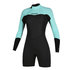 Mystic Женская Марка 3 / 2Mm Back-Zip Flatlock Longarm Коротышка - Мятно-Зеленый