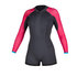 Mystic Womens Diva 2 / 2Mm Короткий Гидрокостюм Longarm С Короткими Рукавами - Phantom Grey