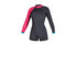 Mystic Womens Diva 2 / 2Mm Задний Молния Longarm Короткий Гидрокостюм - Фантомный Серый