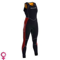 Neil Pryde Womens Elite 3Mm Firewire Long Jane Гидрокостюм - Черный / Сливовый