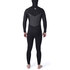 Rip Curl Dawn Patrol 5 / 4Мм Сундук С Капюшоном На Молнии Гидрокостюм Wsm9Bm- Черный