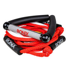 Ronix 25 'bungee Surf Rope С Ручкой - Красный / Серебристый