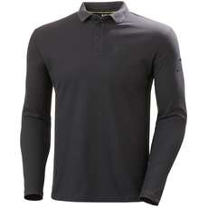 Поло Быстрого Сушки С Длинным Рукавом Helly Hansen Hp Shore - Ebony 34123