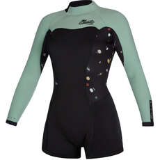 Mystic Womens Diva 2 / 2Mm B-Zip Longarm Shorty Wetsuit - Черный 200072