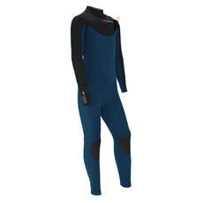 Sola Kids System 5 / 4Mm Front Zip Wetsuit - Черный / Синий Меланж A1507