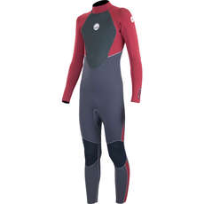 Гидрокостюм Fullsuit Bz Fullsuit Из Ольхи Junior Stealth 5/4 / 3Mm - Черный / Красный Ww21Jst