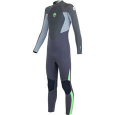 Гидрокостюм Fullsuit Bz Из Ольхи Junior Stealth 5/4 / 3Mm  - Черный / Лайм Ww21Jst