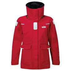 Gill Womens Os2 Offshore / Coastal Sailing Jacket - Красный