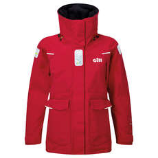 Gill Womens Os2 Offshore / Coastal Sailing Jacket  - Красный