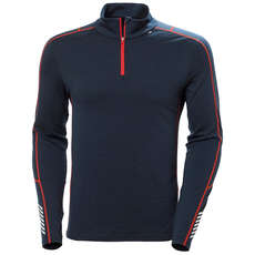 Термобелье Helly Hansen Hh Lifa Merino Lightweight 1/2 Zip  - Темно-Синий 49369