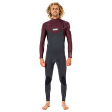 Гидрокостюм Rip Curl Dawn Patrol 5/3 Мм С Молнией На Груди - Wine Wsm9Gm