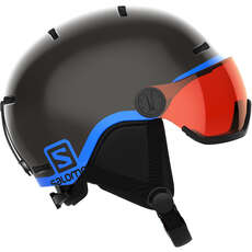 Шлем Для Лыж / Сноуборда Salomon Kids Grom Visor - Черный / Синий