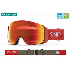Снежные Очки Smith 4D Mag - Глиняно-Красный Пейзажный Хромапоп Снежные Очки Smith 4D Mag - Глиняно-Красный Пейзажный Хромапоп