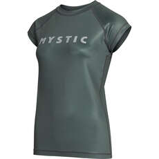 Mystic Womens Star Short Sleeve Rashvest - Темно-Оливковый 230183