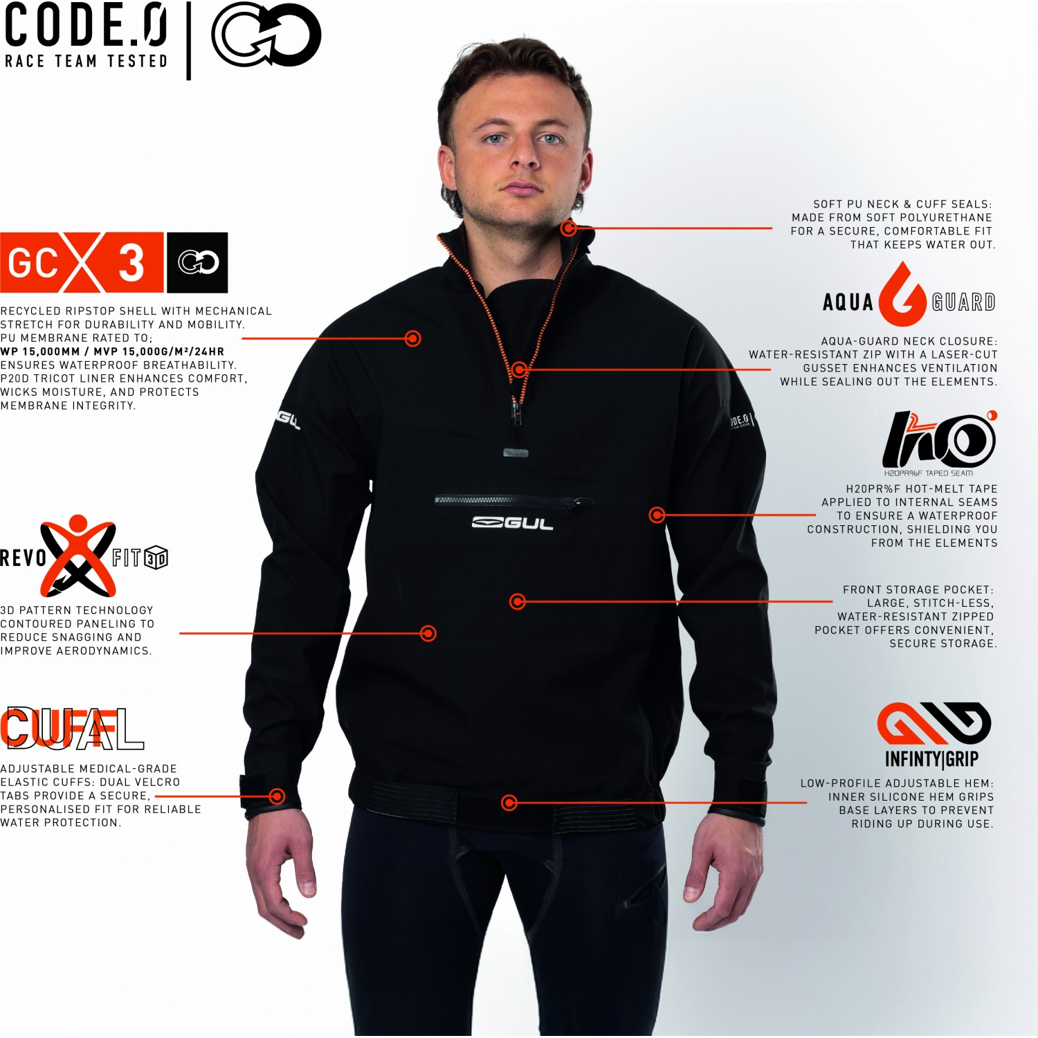 Насадка Для Распыления Gul Code Zero Spray Top 2026 - Черно-Оранжевая St0028