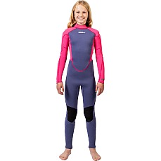 Гидрокостюм Gul Junior Response Natur 3/2Mm Backzip  - Сине-Розовый Re1322