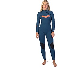Гидрокостюм Gul Womens Response Echo 3/2Mm Chestzip Flatlock - Blue/Marble Re1328