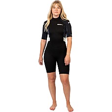 Гидрокостюм Gul Womens Response Natur 3/2Mm Shorty 2026 - Black/Scatterpalm Re3318